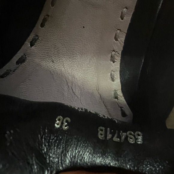 Miu Miu Bow Metal Cap-Toe  Leather Platform 38 - Picture 11 of 11